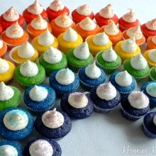 Rainbow Cupcakes :: HoosierHomemade.com