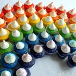 Mini Rainbow Cupcakes | Recipe & Instructions on HoosierHomemade.com