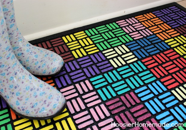 Painted Recycled Rubber Door Mat And Your Opinion Needed