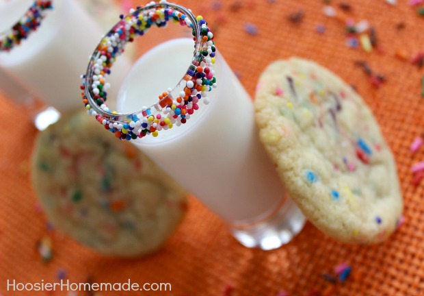 Homemade Funfetti Cookies :: Recipe on HoosierHomemade.com