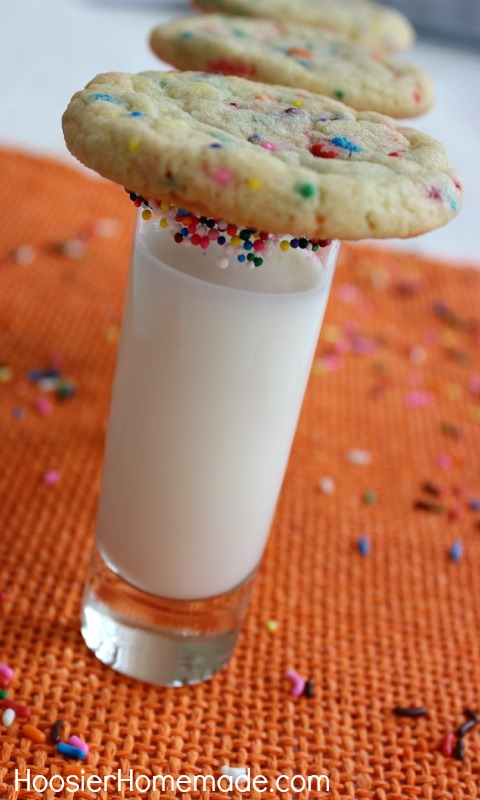 Homemade Funfetti Cookies :: Recipe on HoosierHomemade.com