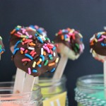 Rainbow Ice Cream Pops :: Recipe on HoosierHomemade.com