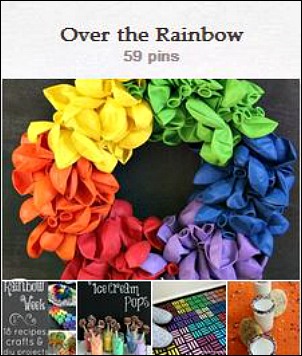 Rainbow Pinterest Board :: HoosierHomemade.com