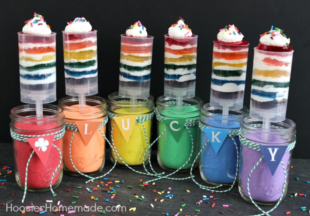 Rainbow Jello Push Pops - Hoosier Homemade