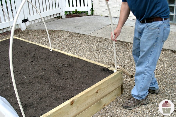 How to make a Raised Garden Bed Cover - Hoosier Homemade