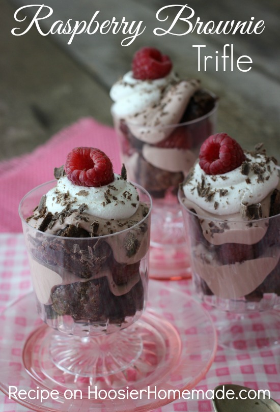 Raspberry Brownie Trifle | Recipe on HoosierHomemade.com