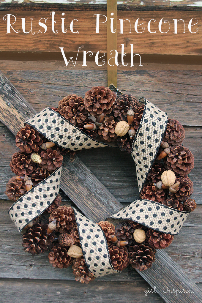 Rustic Pinecone Wreath