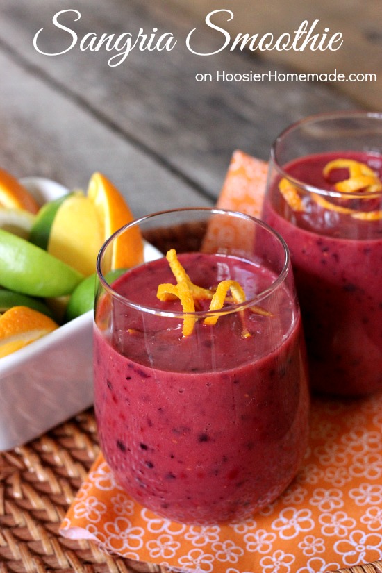 Sangria Smoothie | Recipe on HoosierHomemade.com