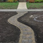 How to Install a Stone Walkway | Instructions on HoosierHomemade.com
