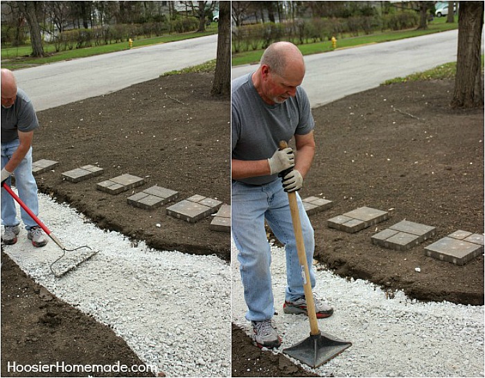 Stone for the base of walkway