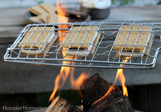 Backyard Camping: Campfire S'mores and More from HoosierHomemade.com