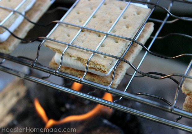 Backyard Camping: Campfire S'mores and More from HoosierHomemade.com