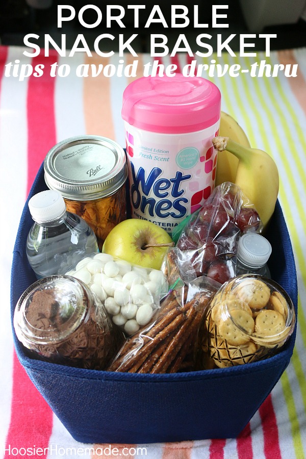 It's Summertime! Are you heading out on the road? This Portable Snack Basket is the perfect way to avoid the drive-thru!