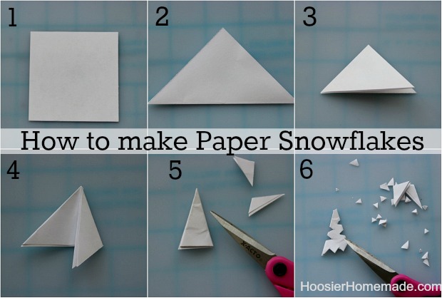 How to Make a Snowflake Paper Chain? 