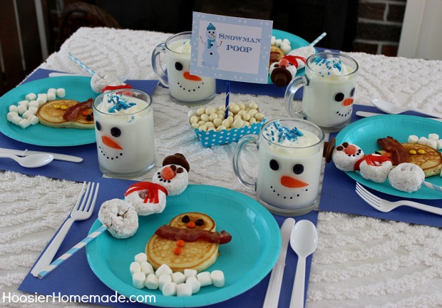 Snowman Breakfast for the Kids :: HoosierHomemade.com