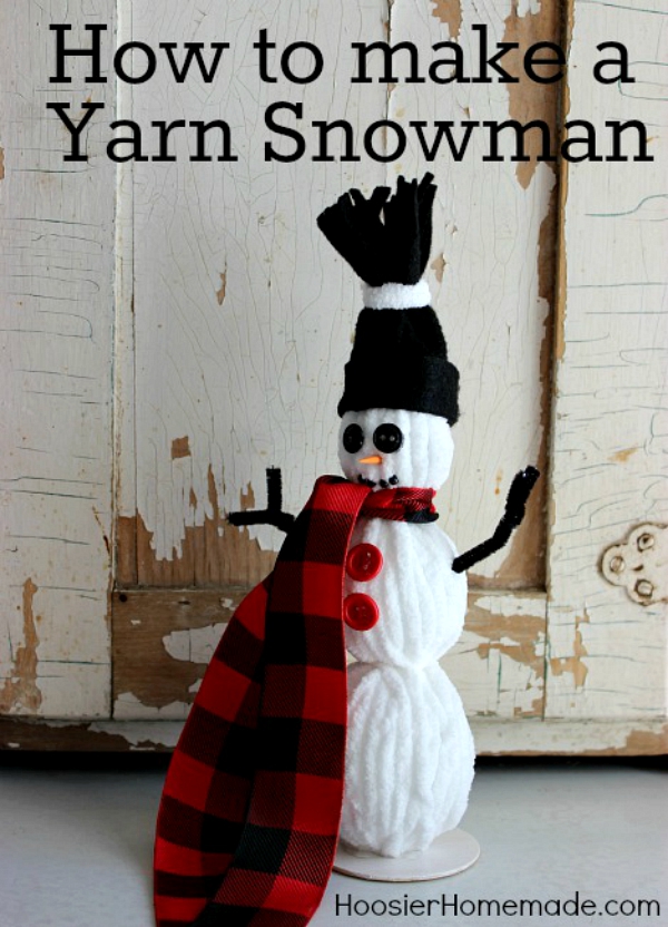 YARN SNOWMAN