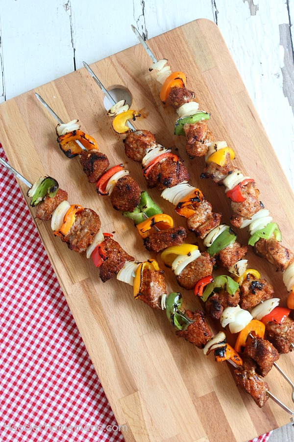 Add a little kick to your grill! These Southwestern Pork Kabobs are full of flavor, easy enough for a weeknight meal but special enough to serve at a party! 