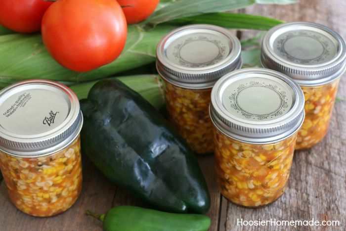 Canned Spicy Corn Salsa