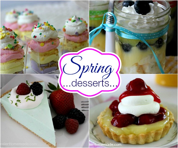 Spring Dessert Recipes on HoosierHomemade.com