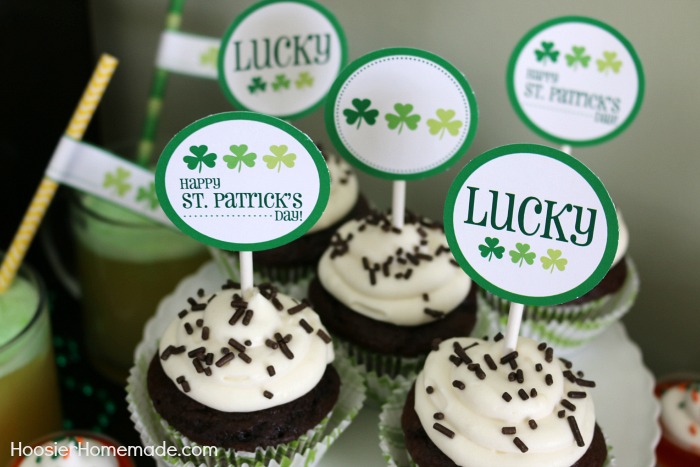 St Patrick's Day Cupcake Toppers Set of 24 