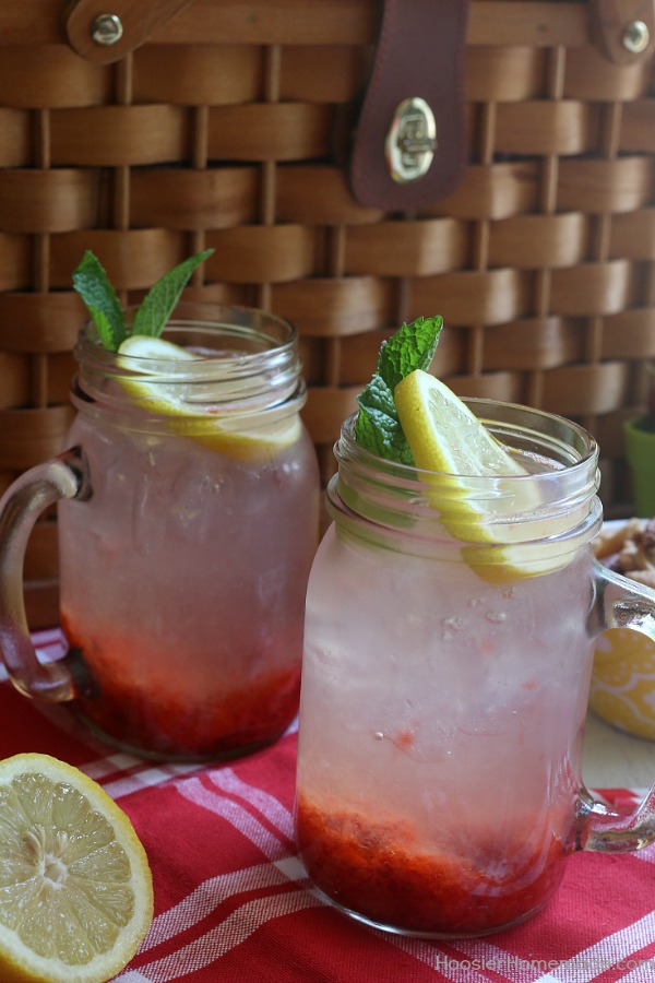 Enjoy this refreshing Strawberry Lemonade without the sugar! Made with fresh strawberries and lemons, it's the perfect Summertime drink!