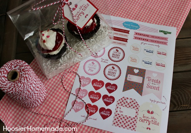 Printable Valentine's Day Food Tags :: HoosierHomemade.com