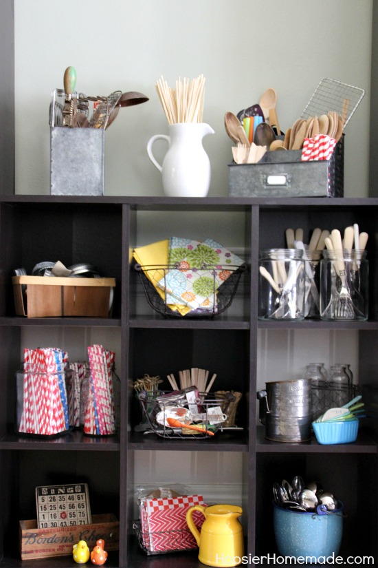 Simple Organizing for your Studio, Home Office and More | Details on HoosierHomemade.com