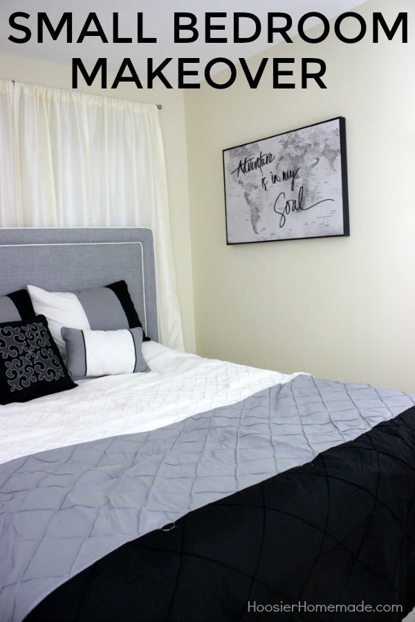 SMALL BEDROOM MAKEOVER -- Transform your small bedroom with just a few simple steps! 