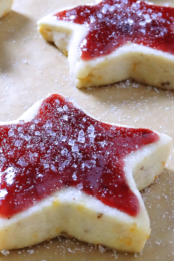 Sugar Plum Shortbread Christmas Cookies