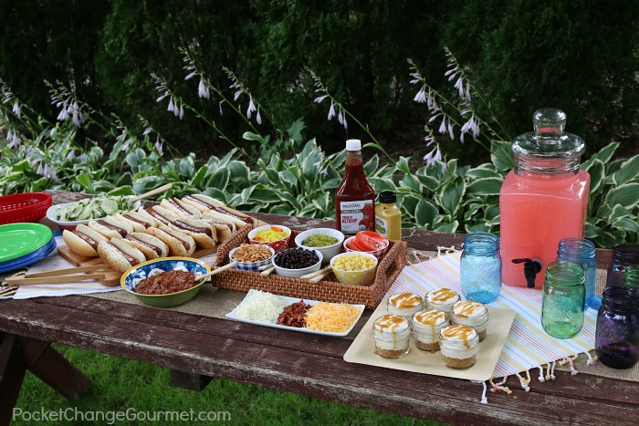 Summer Cookout table