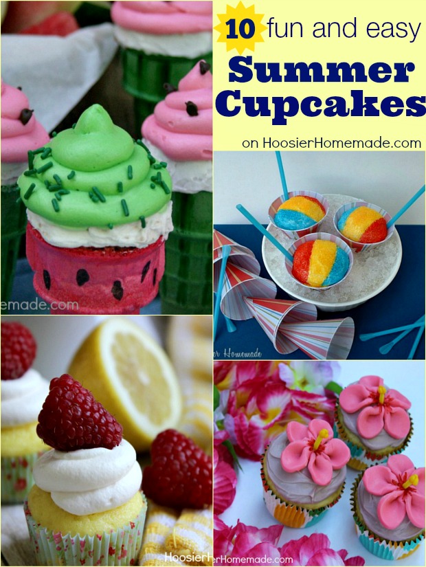 Summer Cupcakes on HoosierHomemade.com