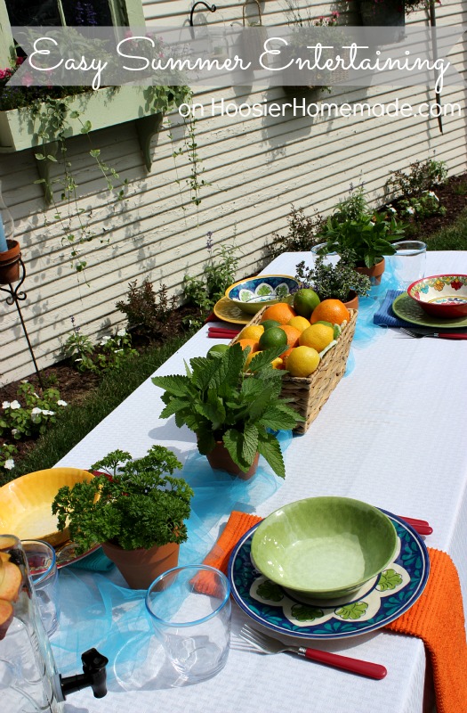 Easy Summer Entertaining on HoosierHomemade.com