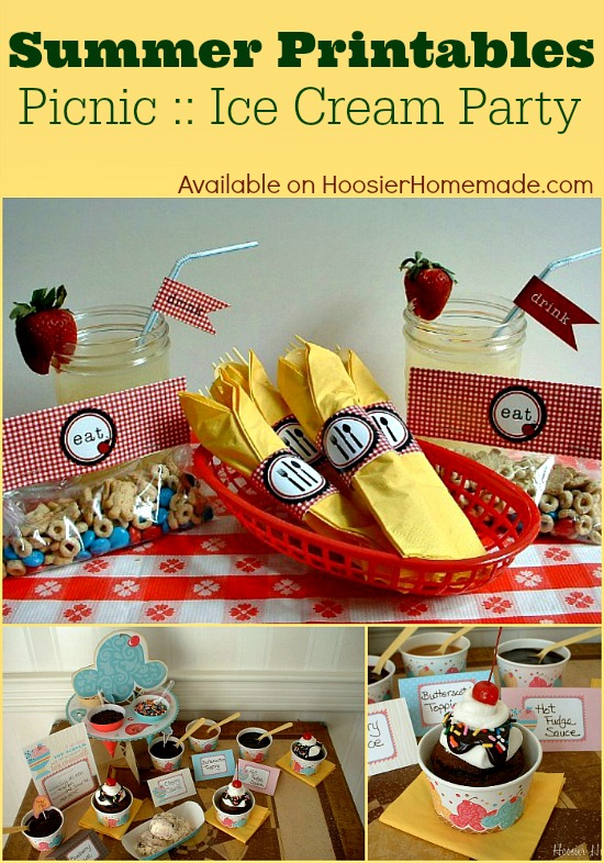 FREE Summer Printables | Available on HoosierHomemade.com