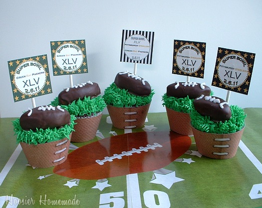 Super Bowl Cupcakes:Packers vs. Steelers