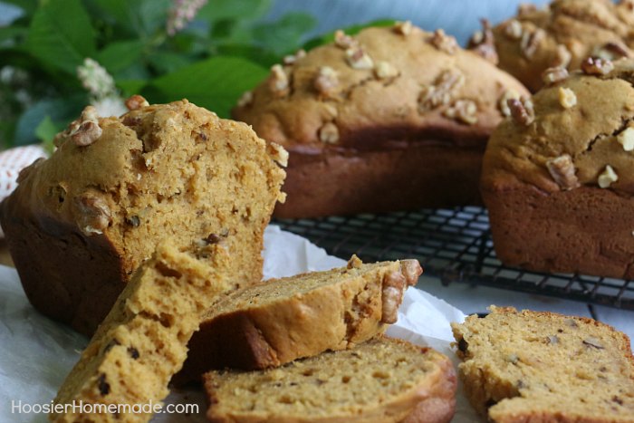 SWEET POTATO BREAD - You would never guess that this delicious, moist quick bread recipe has sweet potato in it! It's packed with healthy ingredients too! Perfect to serve at home, or give as gifts!