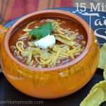 Taco Soup Recipe :: HoosierHomemade.com