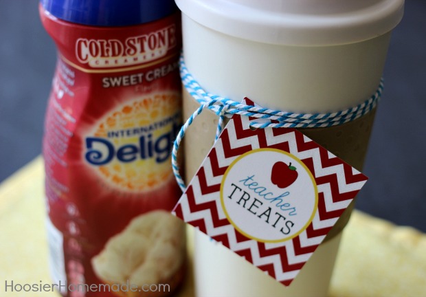 Teacher Treat with FREE Printable Tags available on HoosierHomemade.com