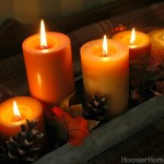 Create a Rustic Table Centerpiece from items around your house and yard. Instructions on HoosierHomemade.com