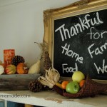 Thanksgiving Decorating with Free Printable Banner :: HoosierHomemade.com