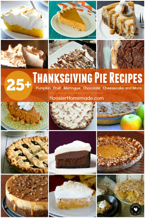 Thanksgiving Pie Recipes that will knock your socks off! Pumpkin - Fruit - Meringue - Chocolate and even Cheesecake! Delicious Thanksgiving Pies to serve your family and guests!