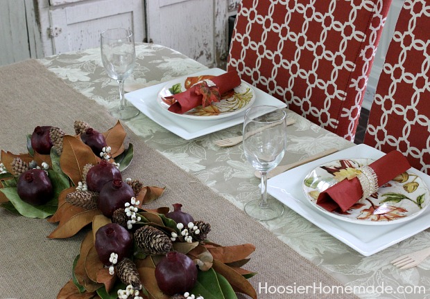 Thanksgiving Tablescape | HoosierHomemade.com