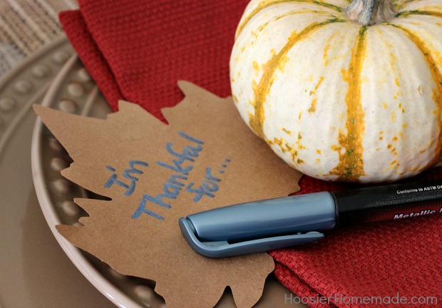 Homemade Thanksgiving Table Decoration