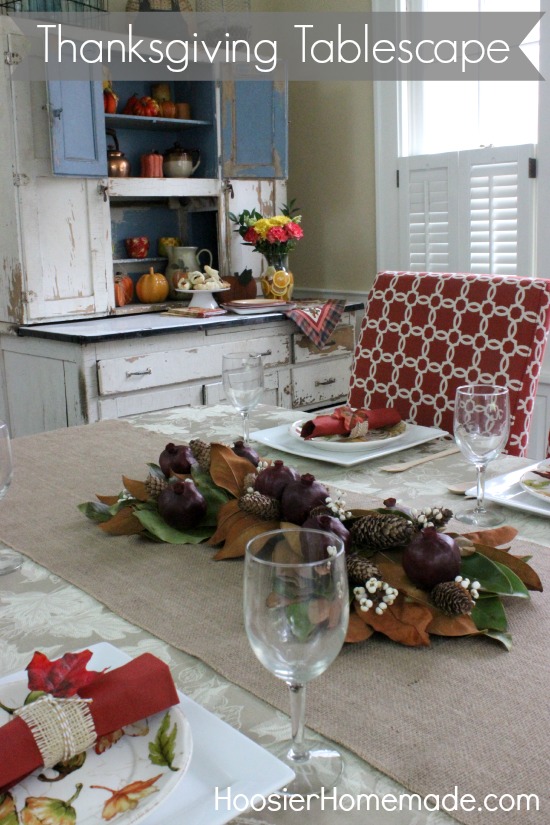 Thanksgiving Tablescape | HoosierHomemade.com
