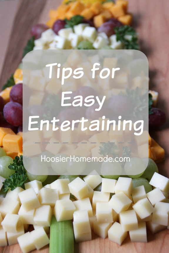 Use these 5 Tips for Easy Entertaining to save time, money and enjoy your party! Pin to your Holiday Board!