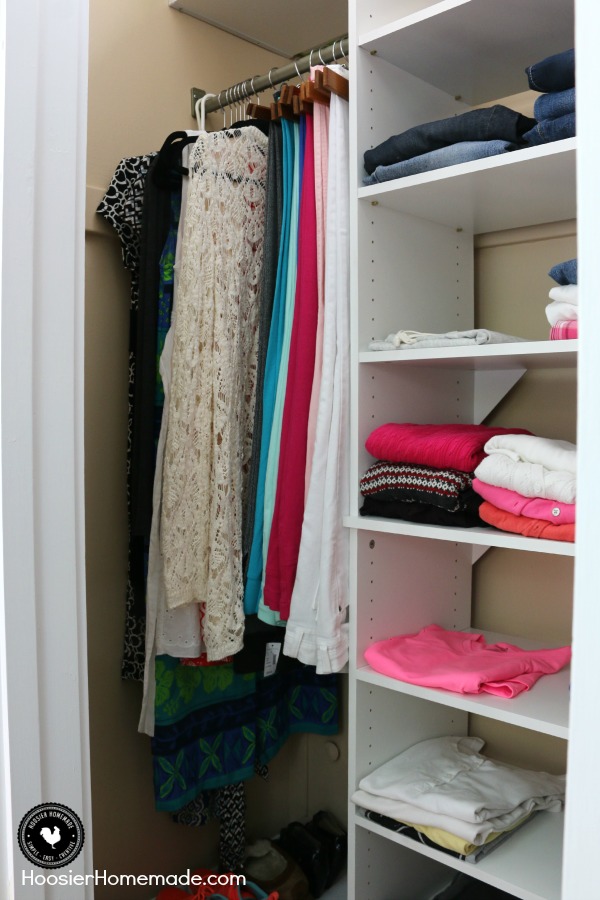 Is your closet a mess? Learn Tips on Organizing a Closet! From start to finish we take you through the steps you need. Be sure to save this by pinning to your Organizing Board!
