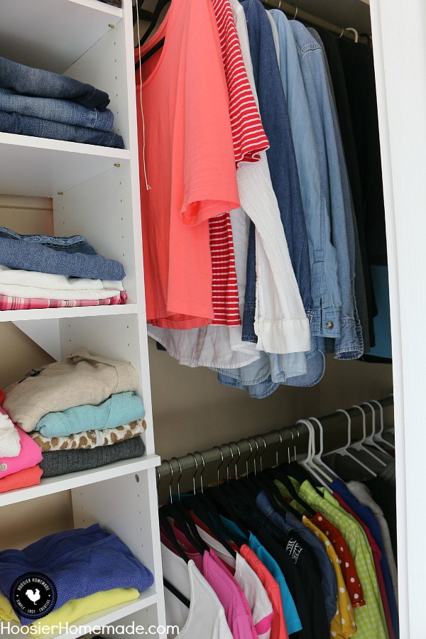 Is your closet a mess? Learn Tips on Organizing a Closet! From start to finish we take you through the steps you need. Be sure to save this by pinning to your Organizing Board!