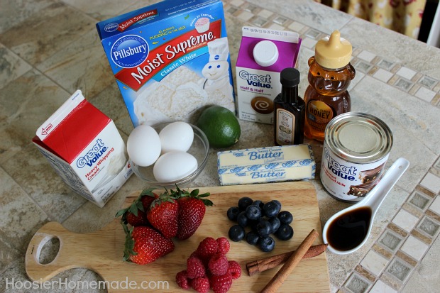 Tres Leches and Berry Parfaits :: Recipe on HoosierHomemade.com