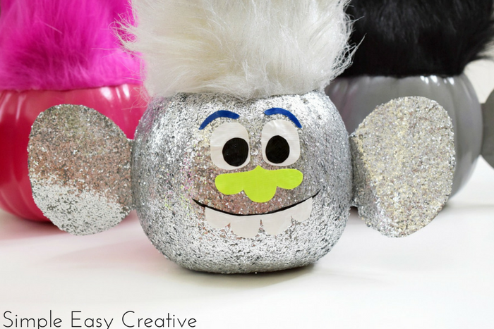 Trolls Pumpkins- a fun Halloween craft for kids of all ages!