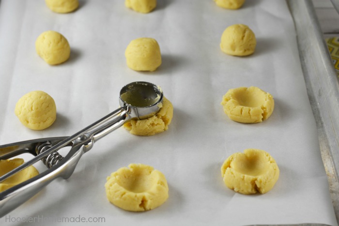 Creamy Vanilla Thumbprint Cookies