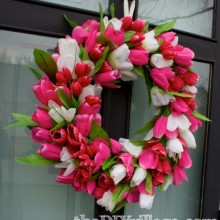 Tulip Spring Door Wreath